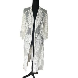 RACHEL ZOE Cover Up, White Lace